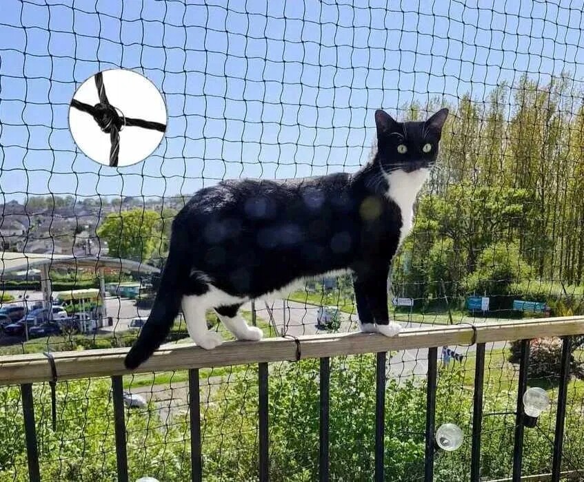 Síťka Na Balkon 4x3 Pro Kočky Vyztužená Drátkem 4x3