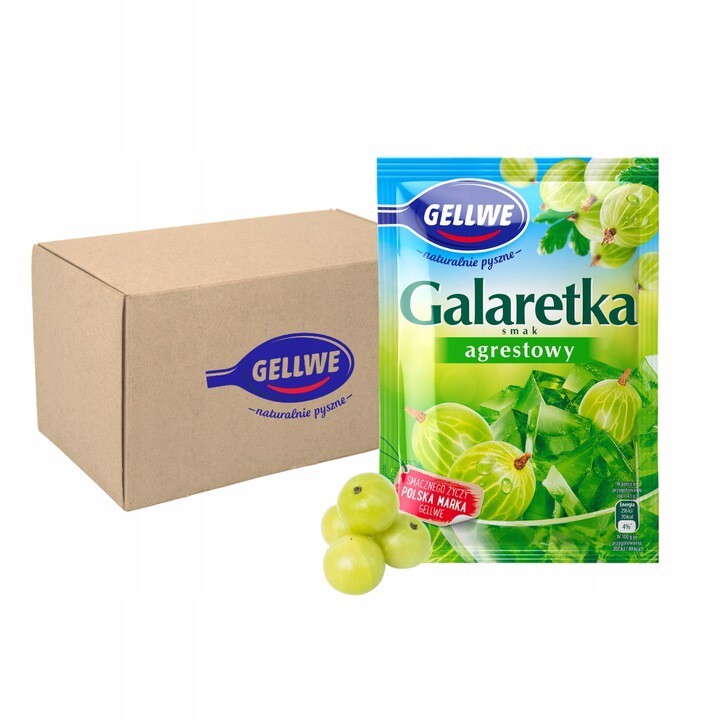 Gellwe Želé angreštová příchuť 72 g x 20 kusů