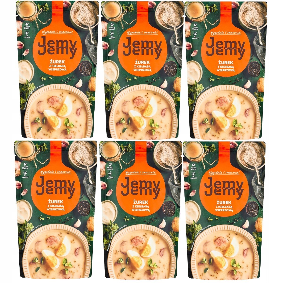 Jíme Žurek s vepřovou klobásou 450 g x 6 kusů