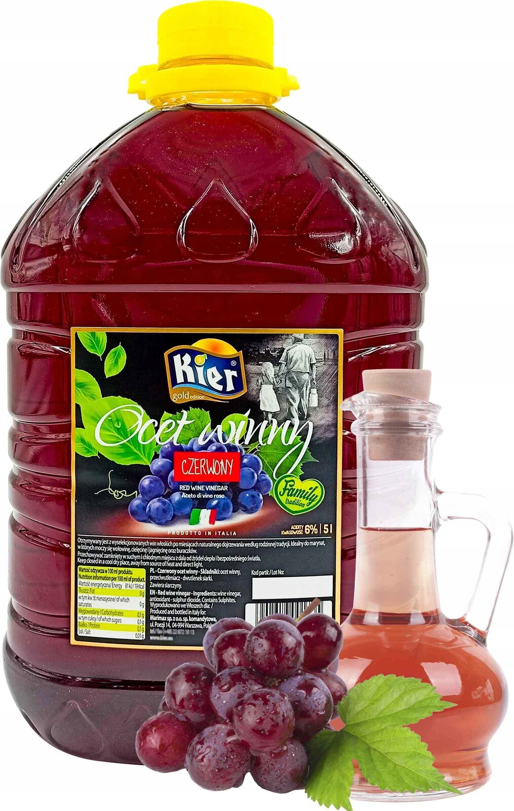 (dp) Červený vinný ocet Kier 5L