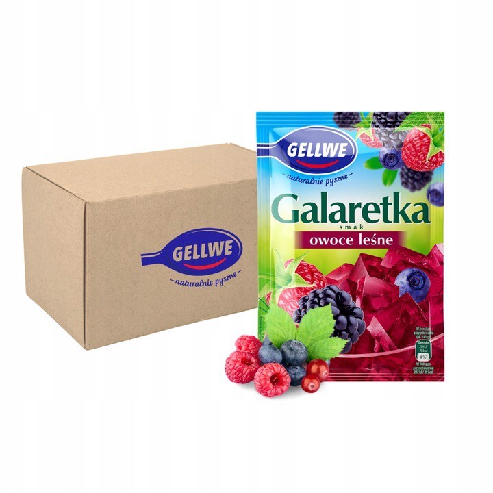 Gellwe Želé příchuť lesní ovoce 72 g x 20 kusů