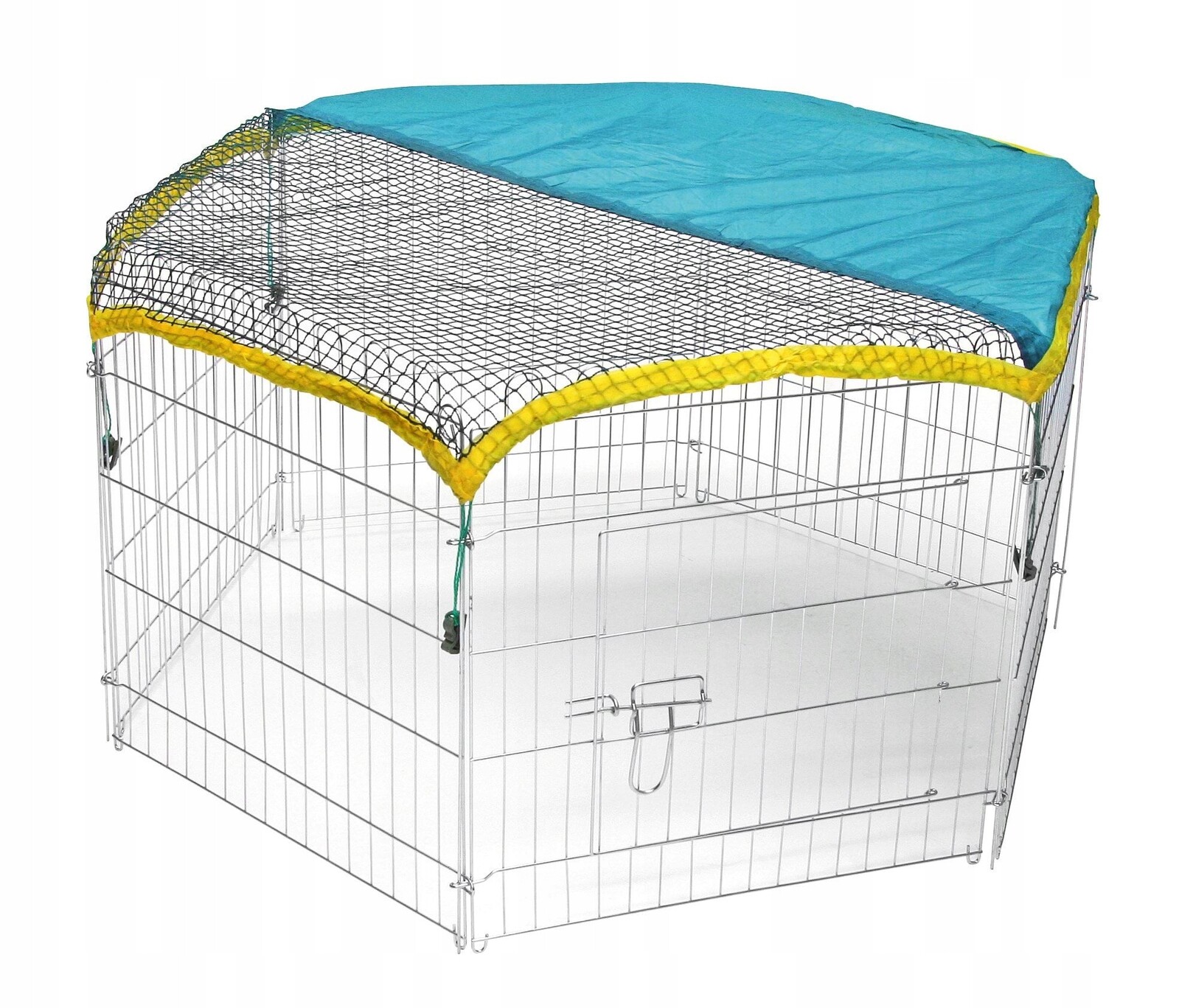 Kotec 6 Úhlový Pro Králíky 56,5 x 56,5 cm S Dvířky Kerbl