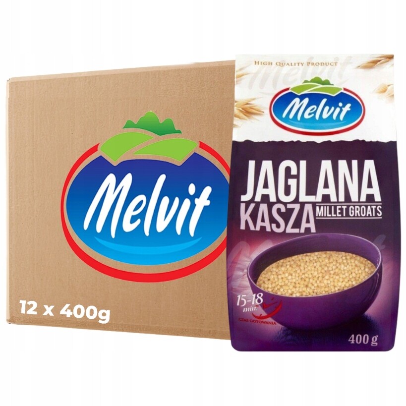 Melvit Jáhlová kaše 400 g x 12 kusů