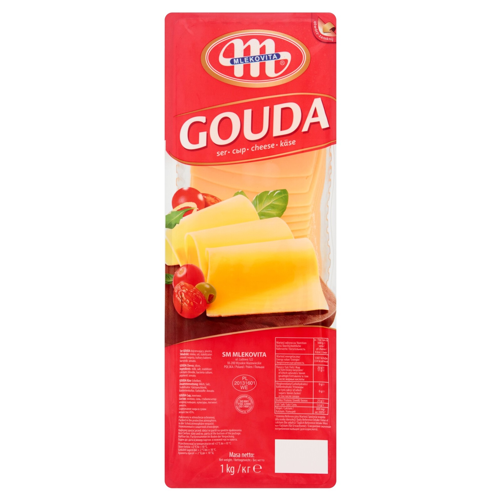 Mlekovita Sýr Gouda 1 kg