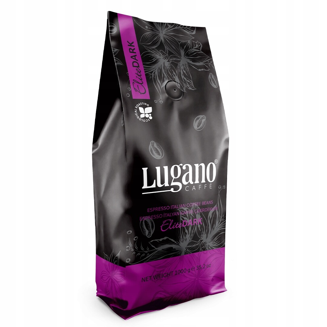Lugano Caffe Káva zrnková Robusta Elite Dark 1kg