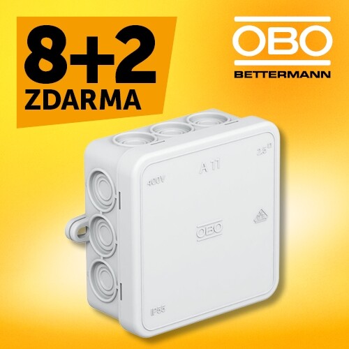 Krabice OBO A11 IP54 85x85x40 2000342 AKCE 8+2