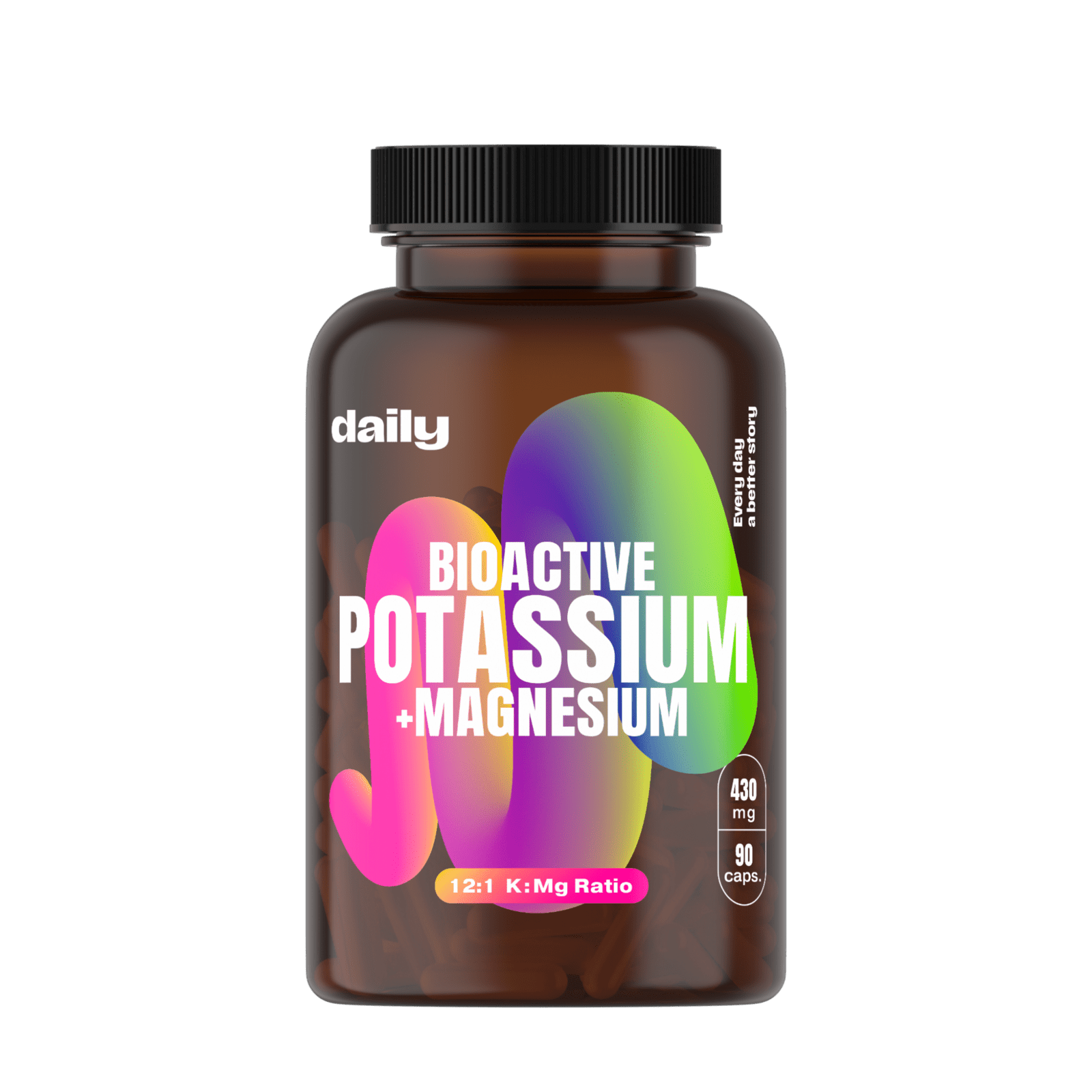 DAILY Bioactive Potassium + Magnesium 90 kapslí