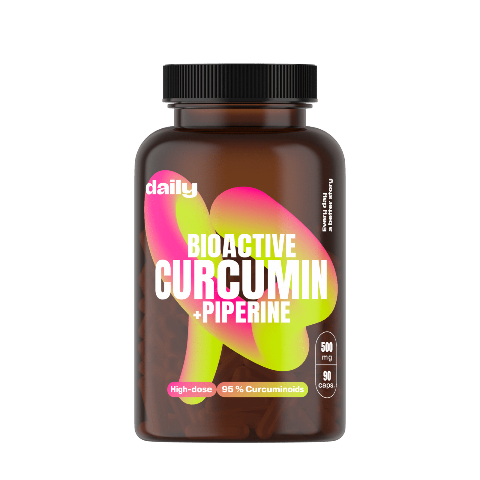 DAILY Bioactive Curcumin + Piperine 90 kapslí