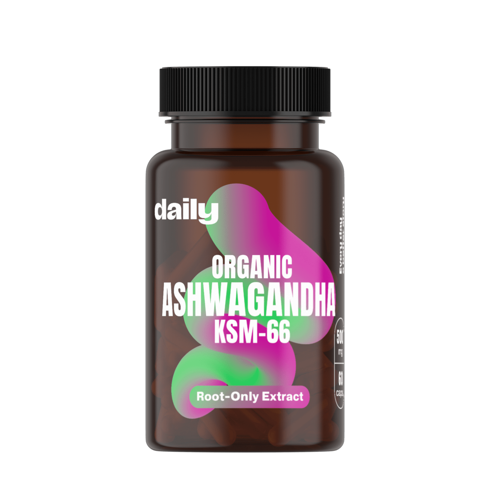 DAILY Organic Ashwagandha KSM-66 60 kapslí