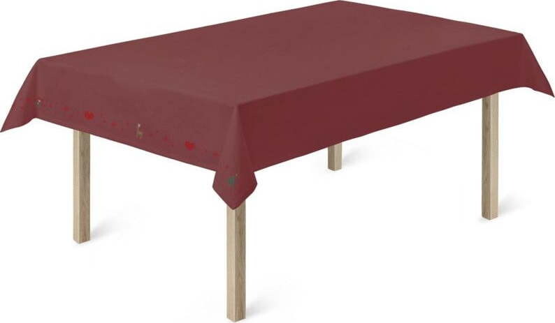 Ubrus s vánočním motivem s příměsí bavlny 150x270 cm Christmas Fable – JUNA