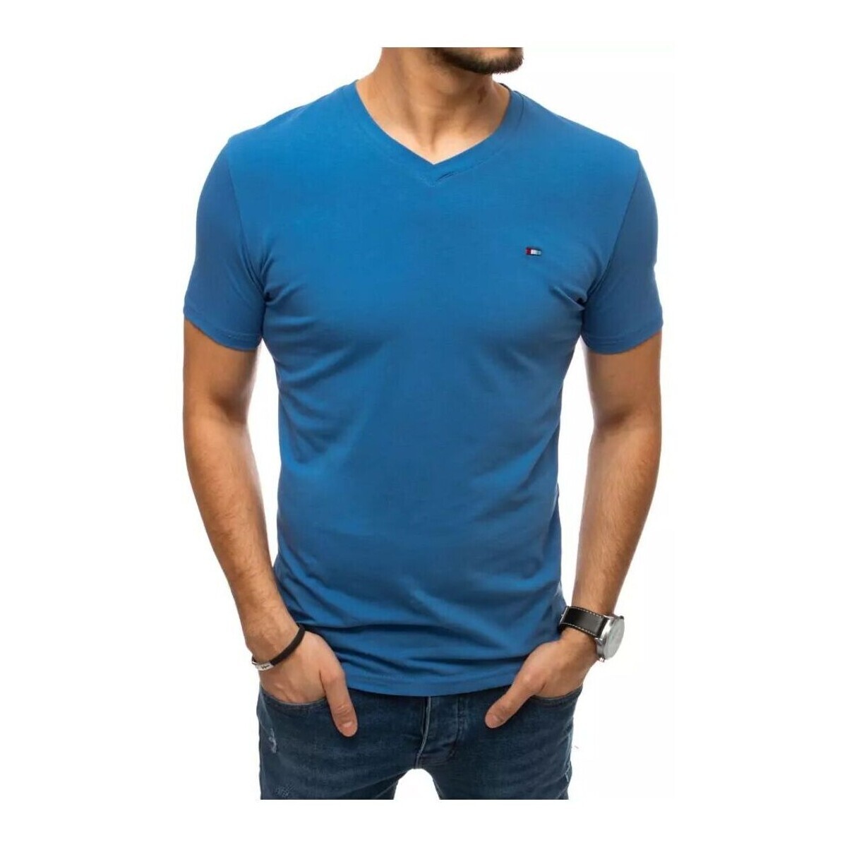 D Street  Pánské tričko Nikrant modrá  Modrá