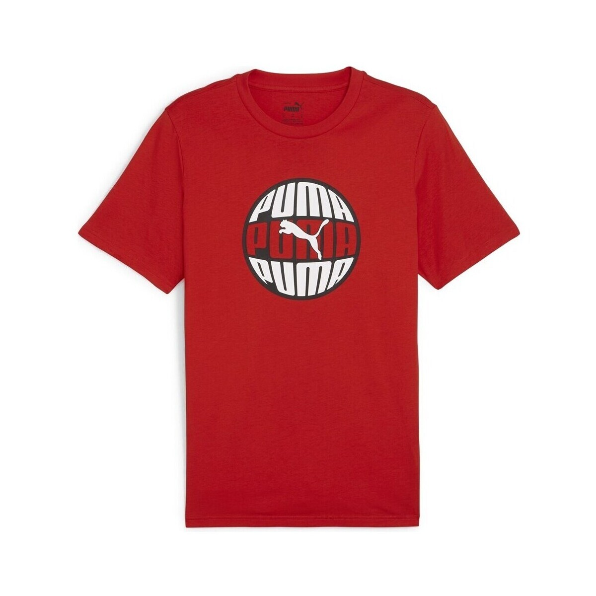 Puma  Graphics Circular Tee  Červená