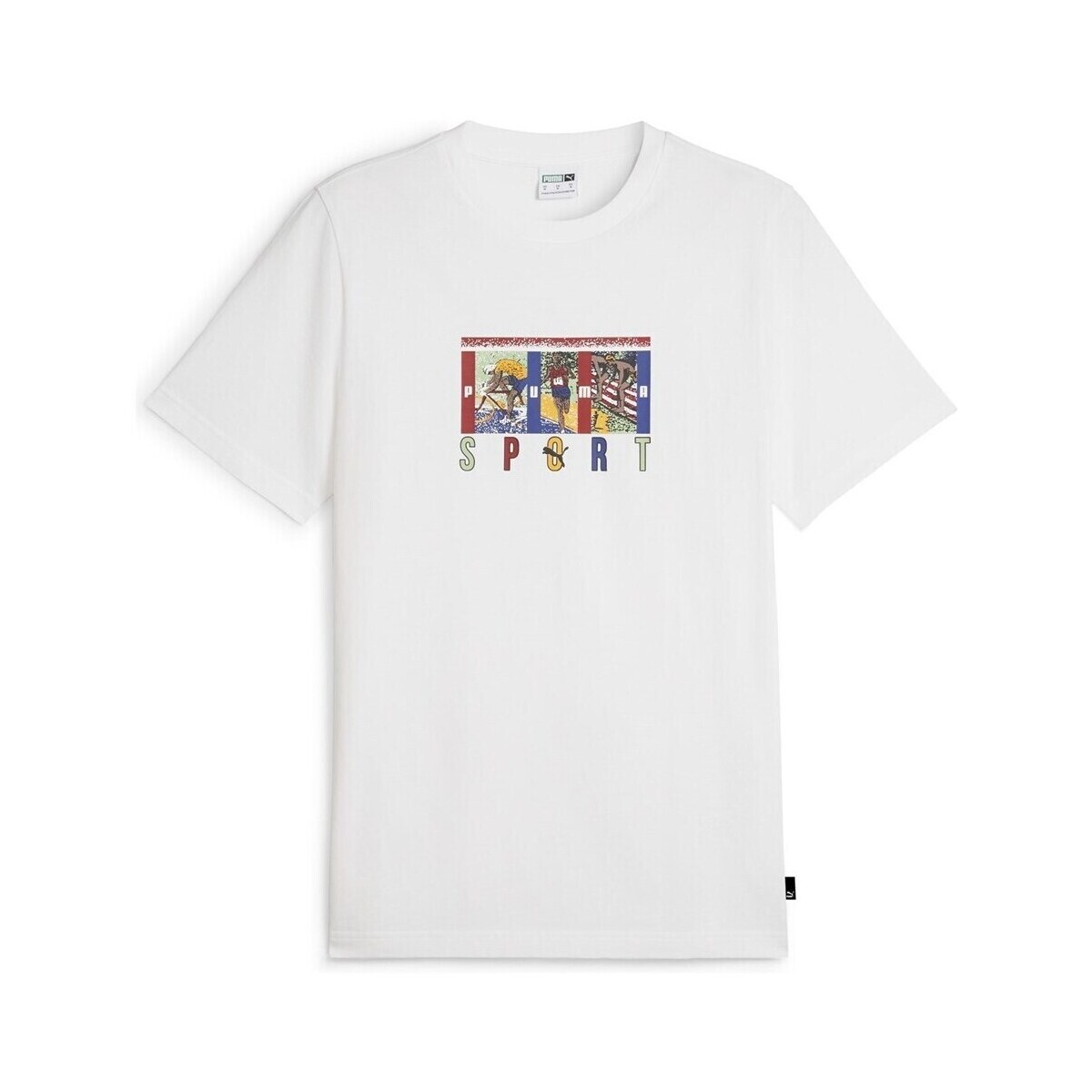 Puma  Graphics Sport Tee  Bílá