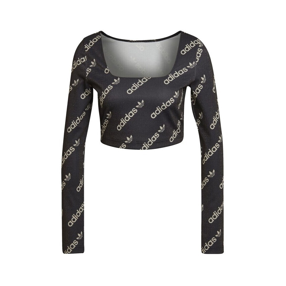 adidas  Ls Cr Top  Černá