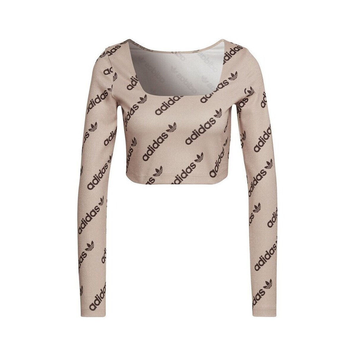 adidas  Ls Cr Top  Béžová