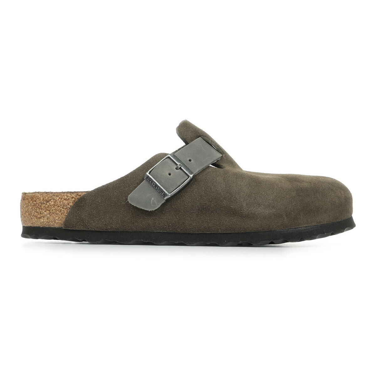 BIRKENSTOCK  Boston Bs Suede Oiled Leather  Hnědá
