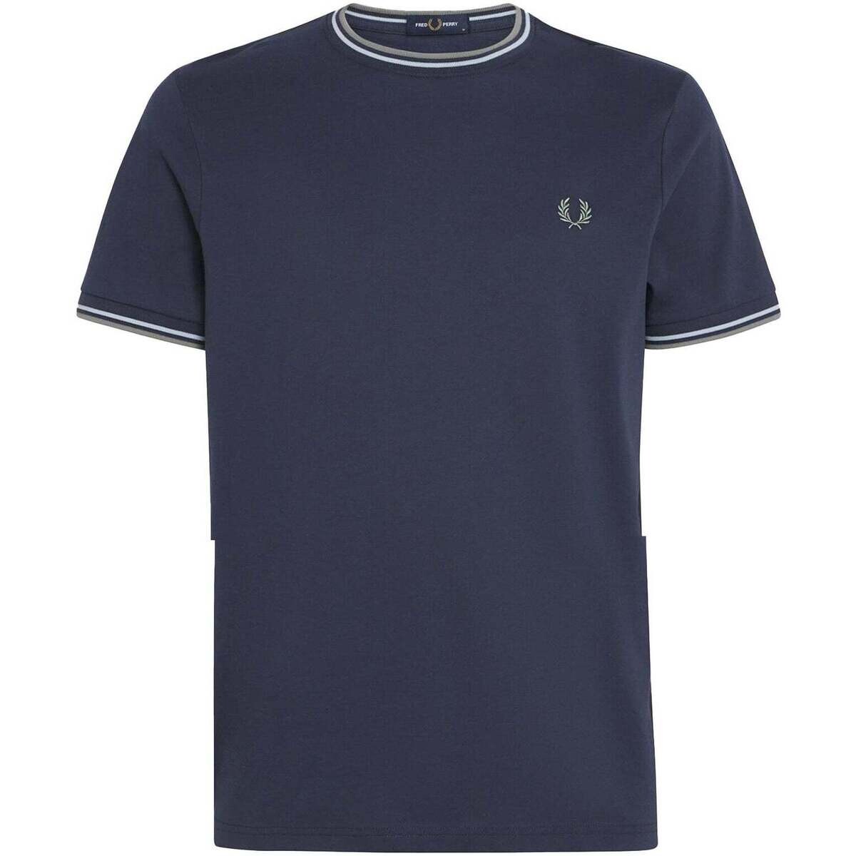 Fred Perry  Twin Tipped T-Shirt Dark Airforce/Lilac/Bayleaf  Modrá