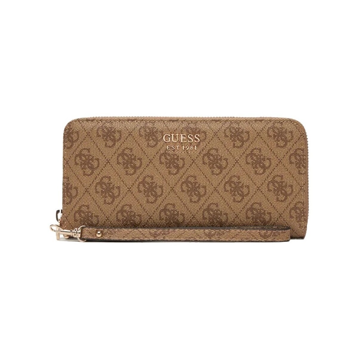 Guess  LRG ZIP AROUND  Hnědá