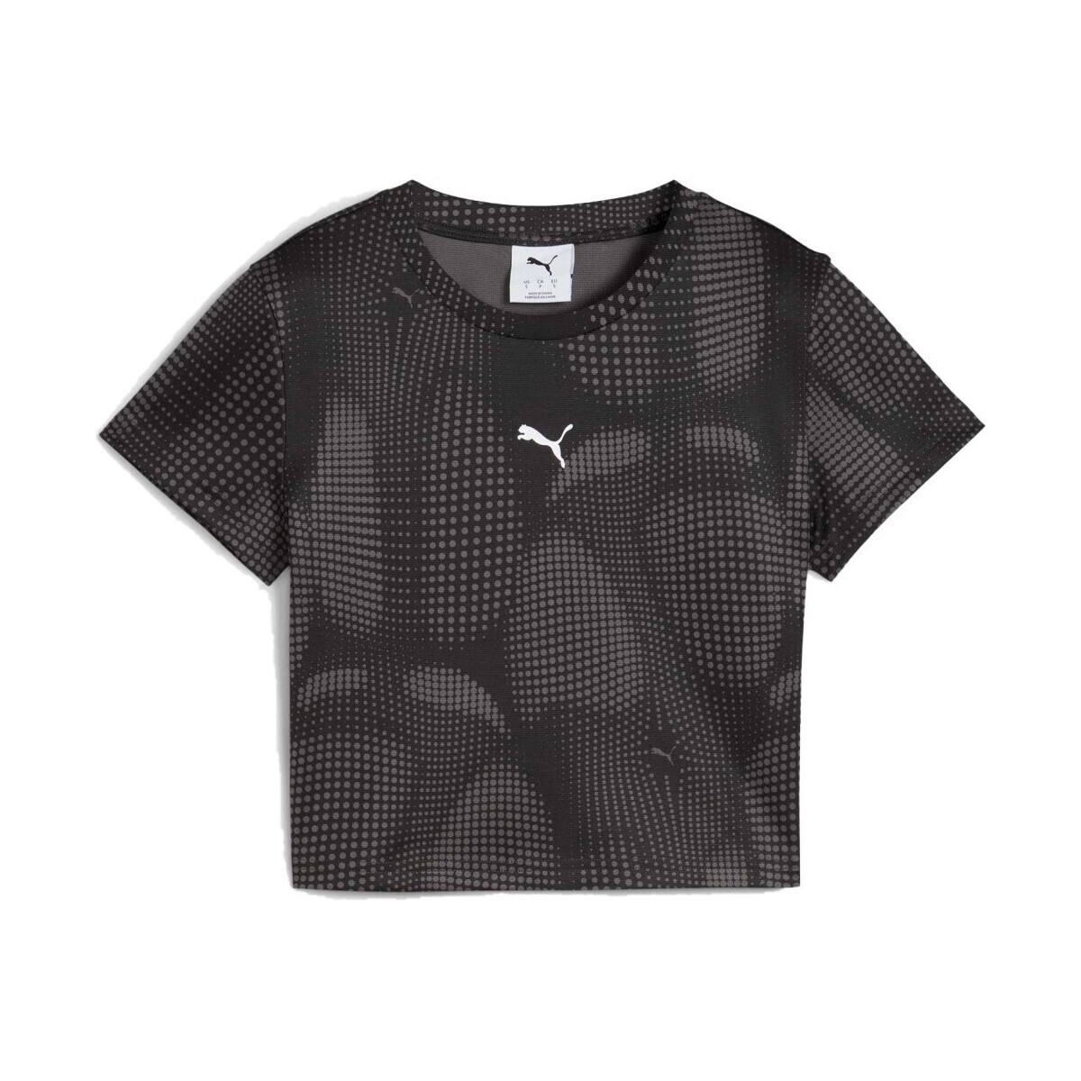 Puma  DARE TO AOP BABY TEE  Černá