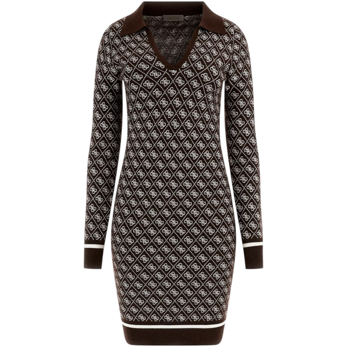 Guess  LS POLO AUBREY 4G SWTR DRESS W5BK25 Z3JD2  Hnědá