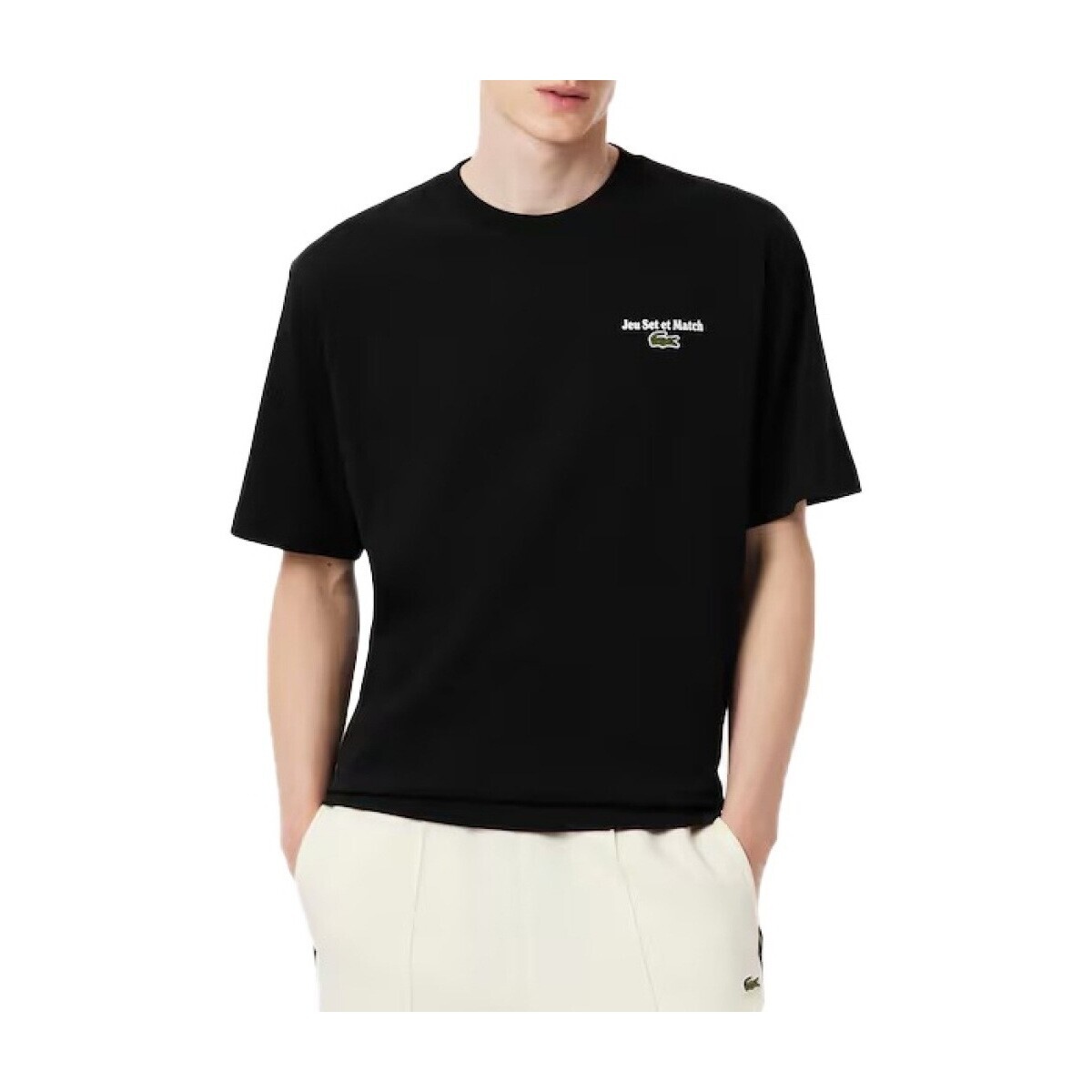 Lacoste TH5950 TEE SHIRT Černá