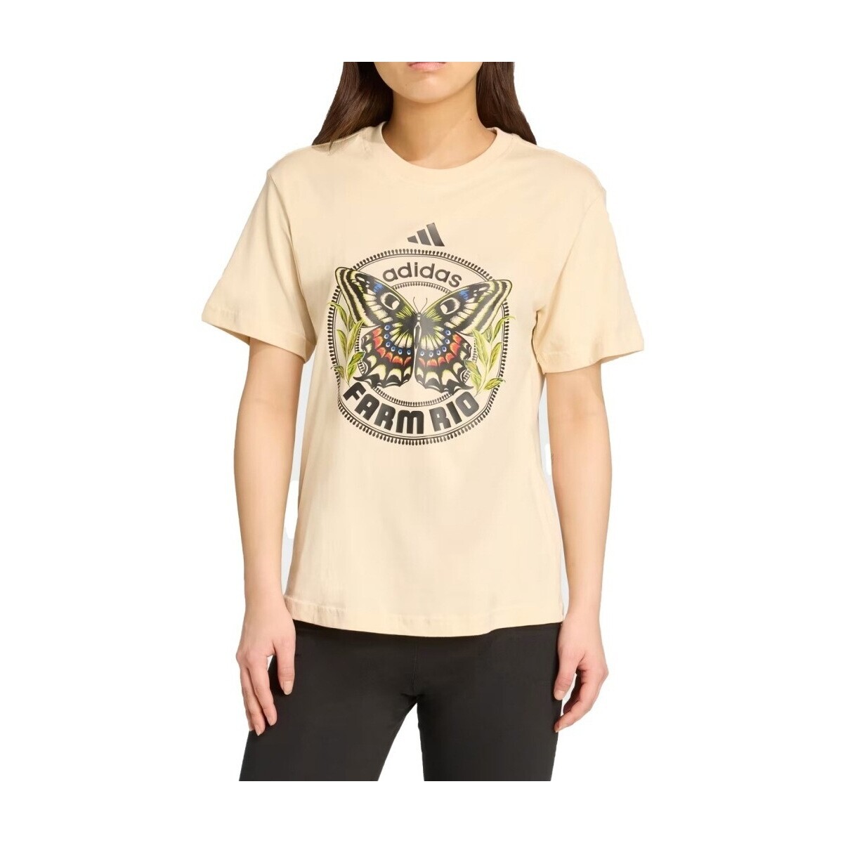 adidas  FARM GFX TEE  Béžová