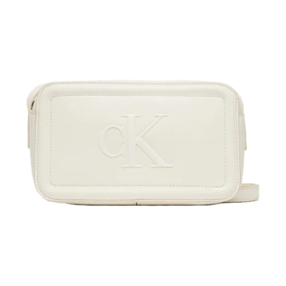 Calvin Klein Jeans  RAISED CK CAMERA BAG  Bílá