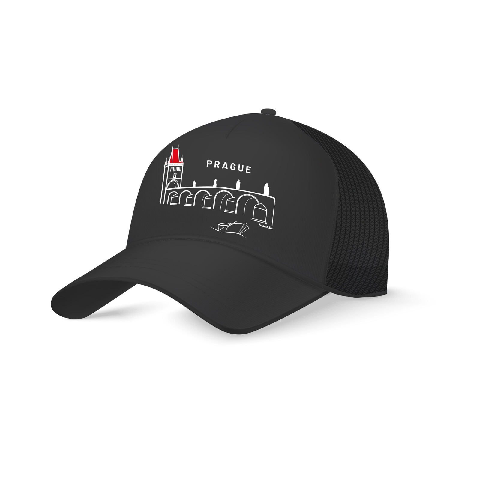 Kšiltovka Praha Karlův most černá