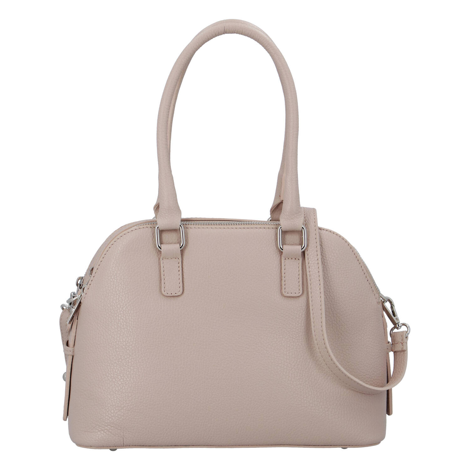 Dámská kožená kabelka s dlouhým uchem Nicole světle růžová