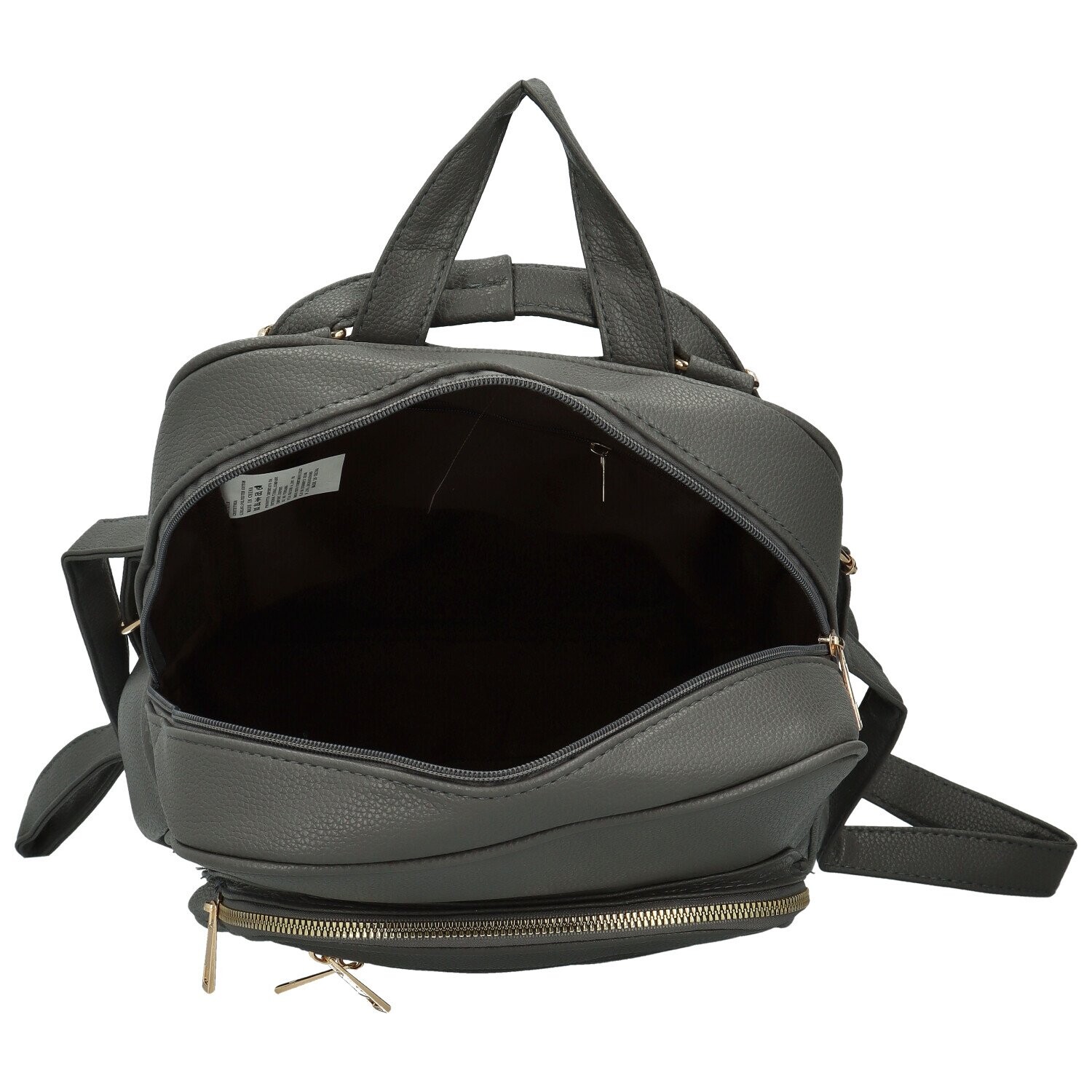 Stylový dámský koženkový kabelko-batoh Virgin, šedý