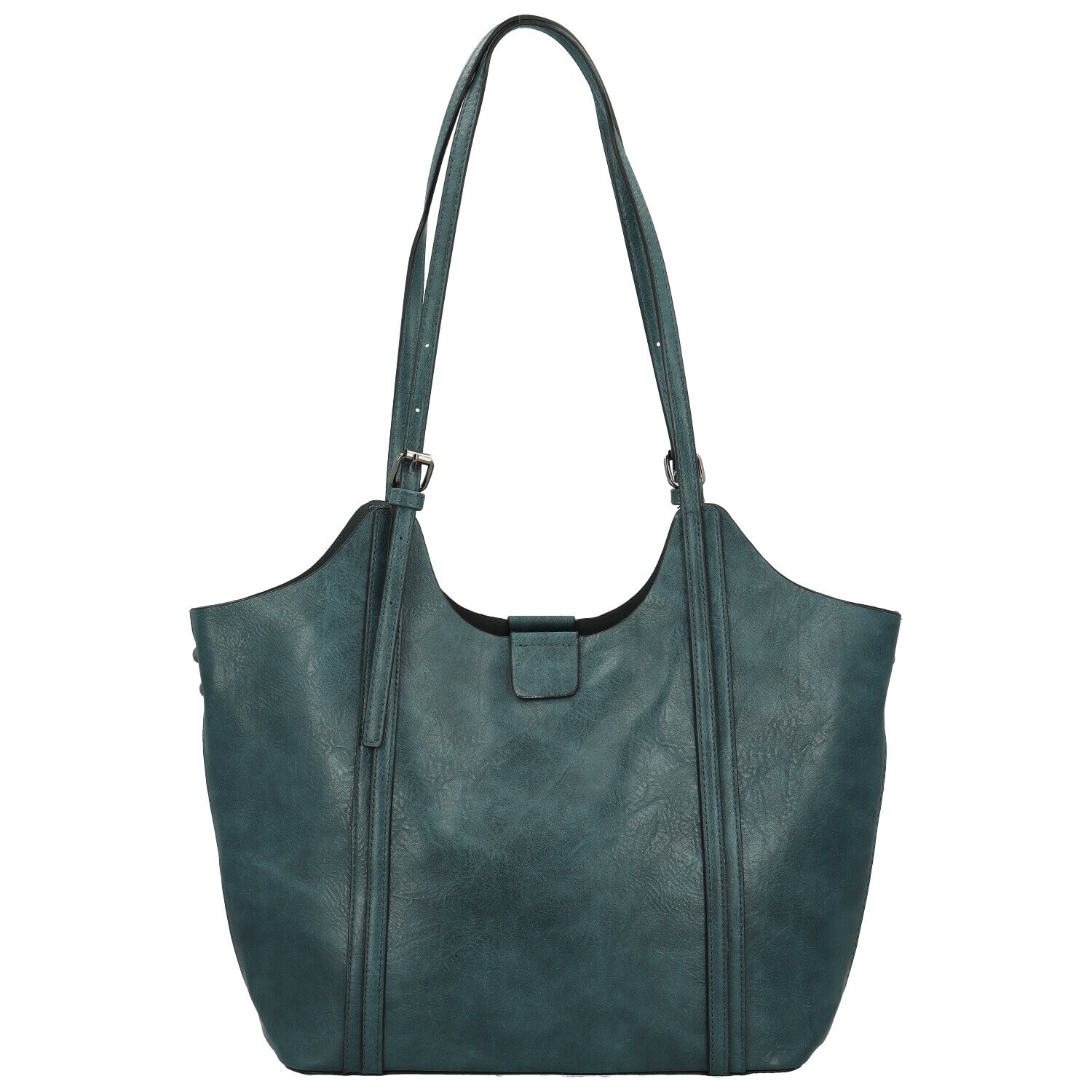 Módní dámská koženková kabelka na rameno Persida, modrá