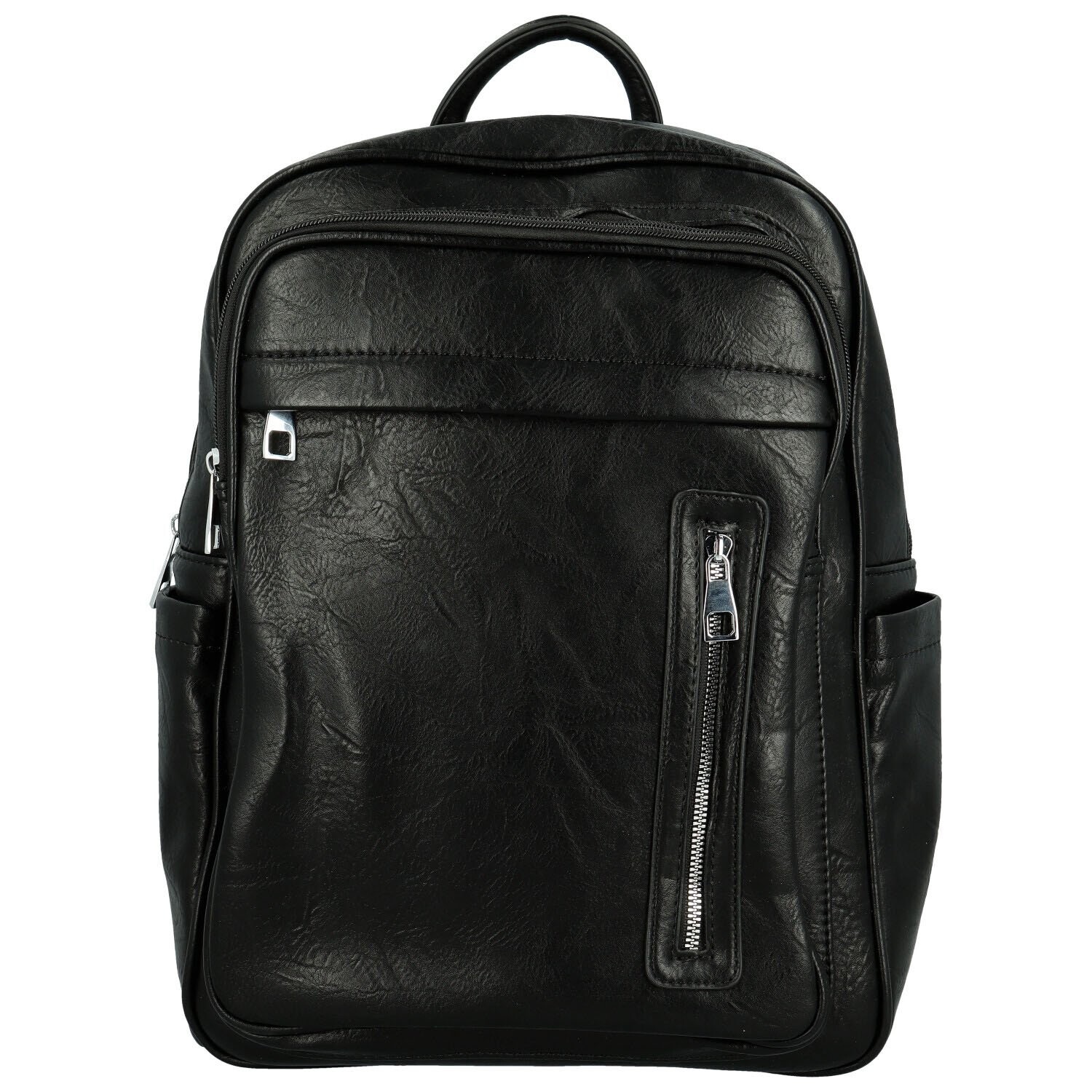 Trendy dámský koženkový batůžek Tangia, černý