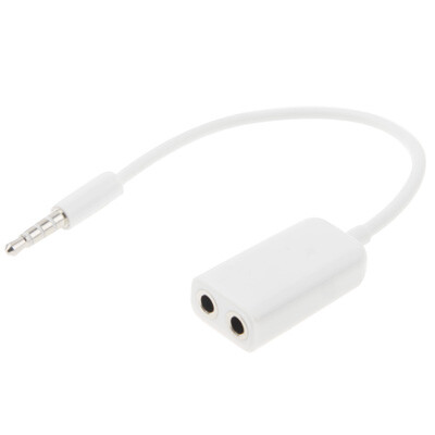 Rozdvojka 3.5mm jack na 2x 3.5mm jack - Bílá