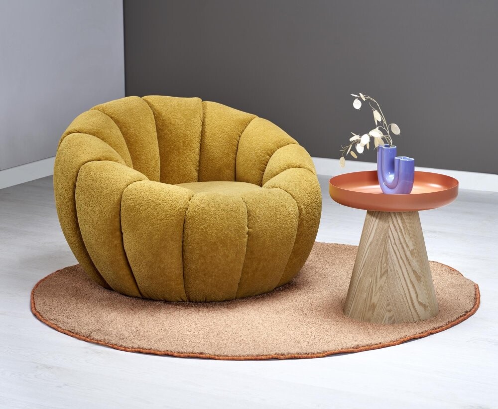 GASPAR 2 relaxační křeslo – hořčicové, pohodlí v moderním stylu