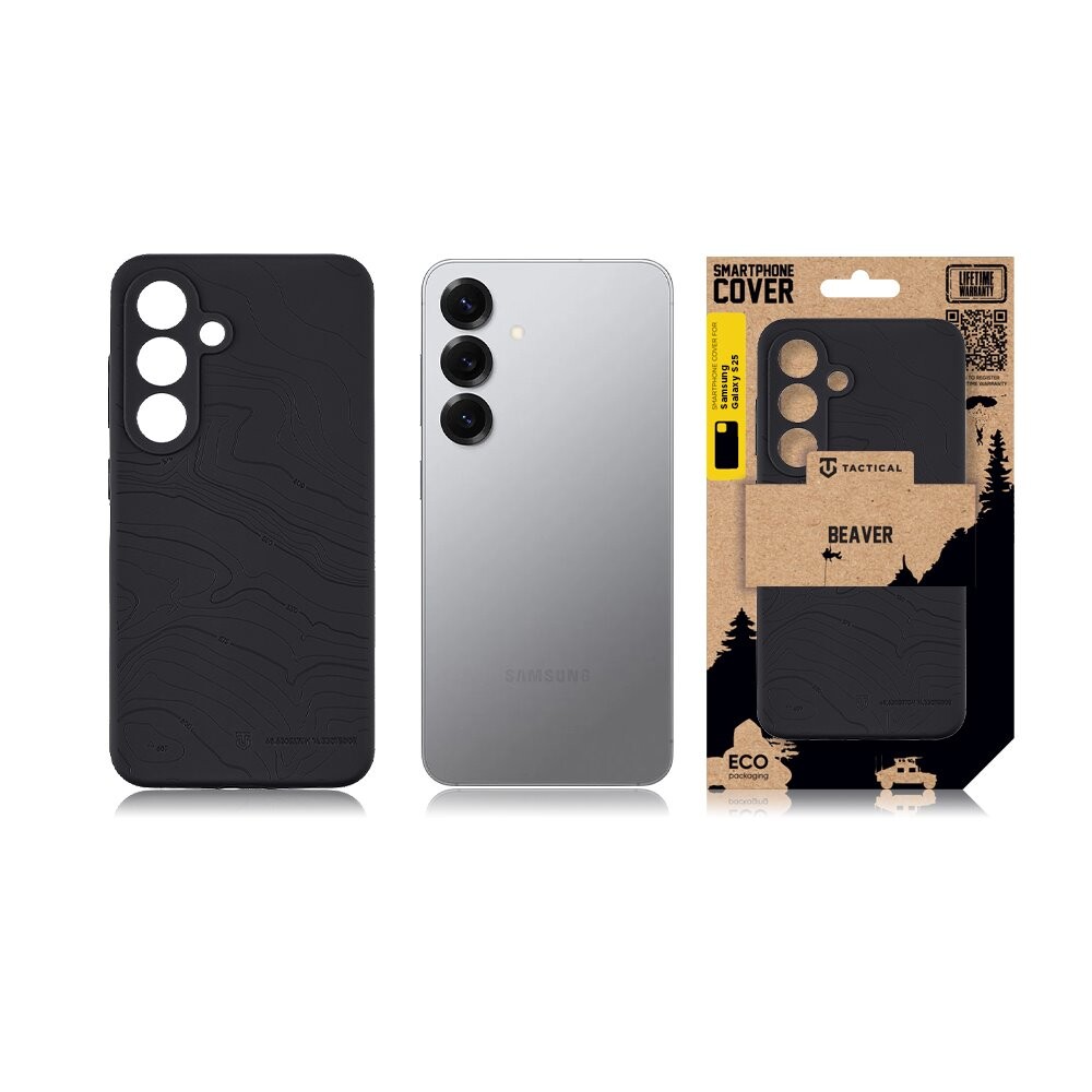 Zadní kryt Tactical Beaver pro Samsung Galaxy S25, asphalt