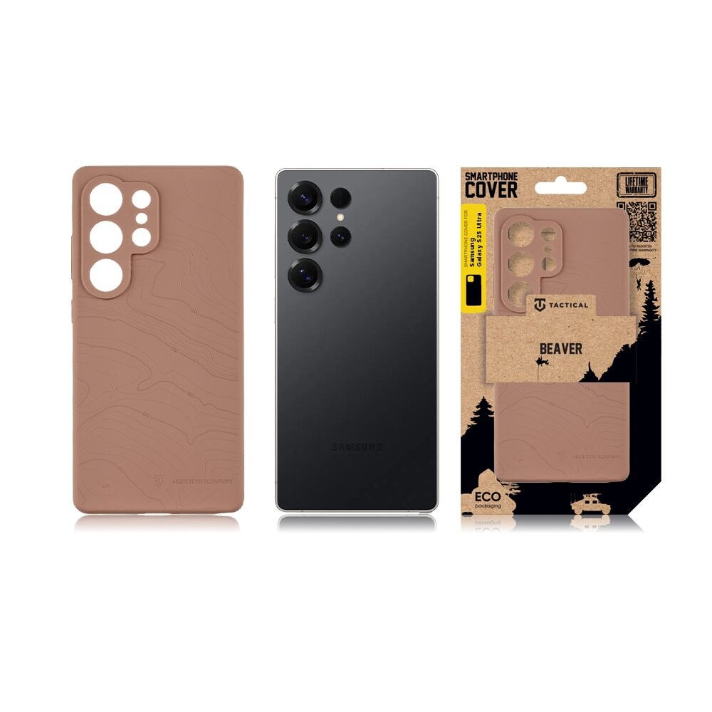 Zadní kryt Tactical Beaver pro Samsung Galaxy S25 Ultra, mocha mouse
