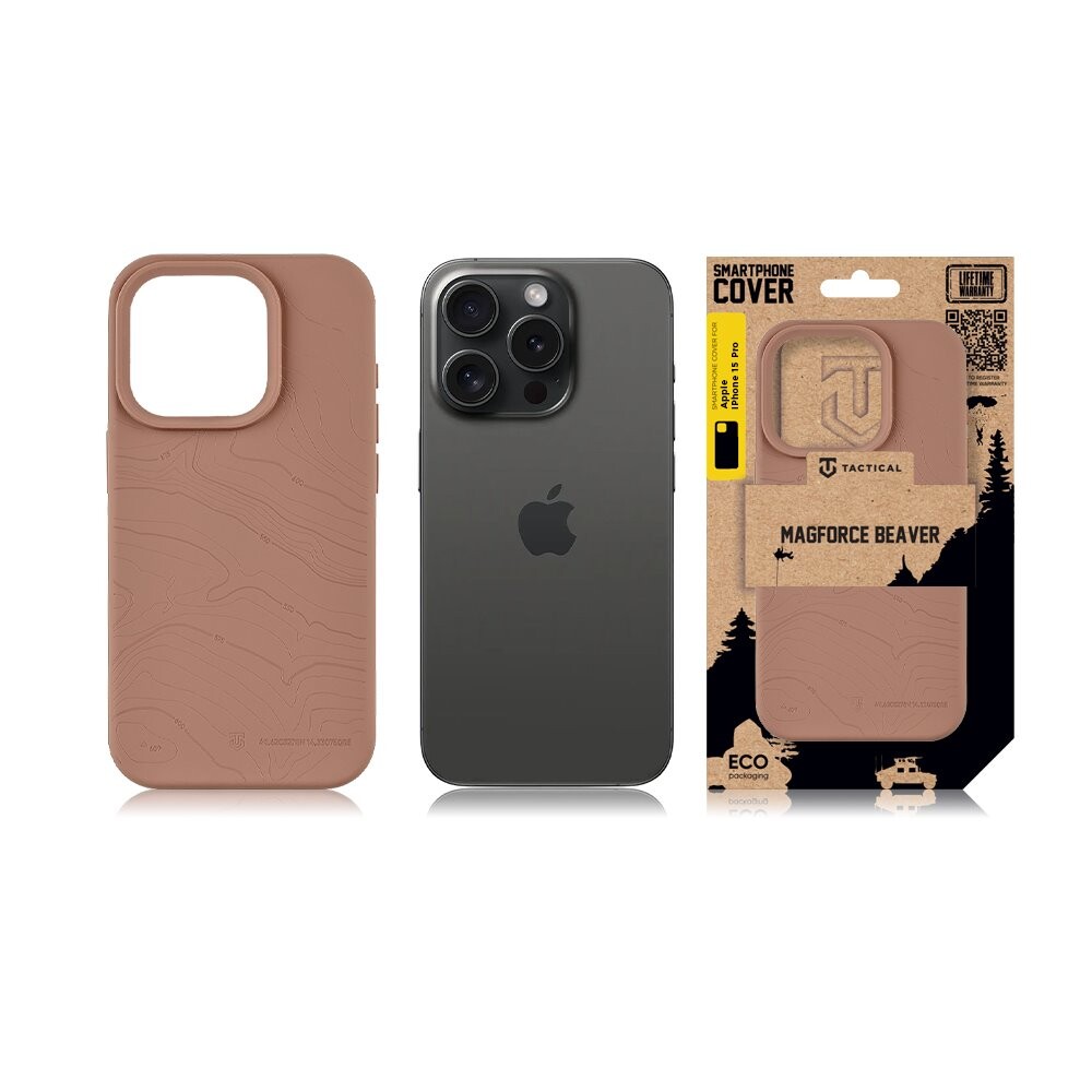 Zadní kryt Tactical MagForce Beaver pro Apple iPhone 15 Pro, moucha moose