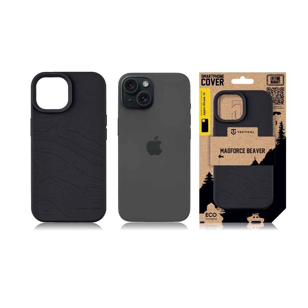 Zadní kryt Tactical MagForce Beaver pro Apple iPhone 15, asphalt