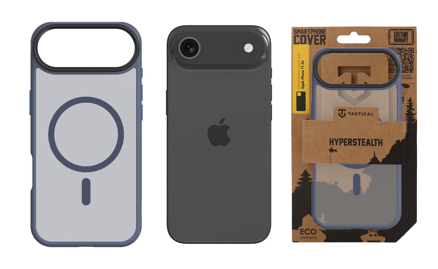 Zadní kryt Tactical MagForce Hyperstealth pro Apple iPhone 17 Air, deep blue