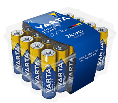Baterie alkalická AA Varta LR06 Longlife Power CVP24 24ks/box
