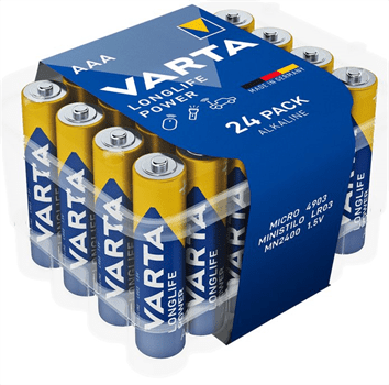 Baterie alkalická AAA Varta LR03 Longlife Power CVP24 24ks/box