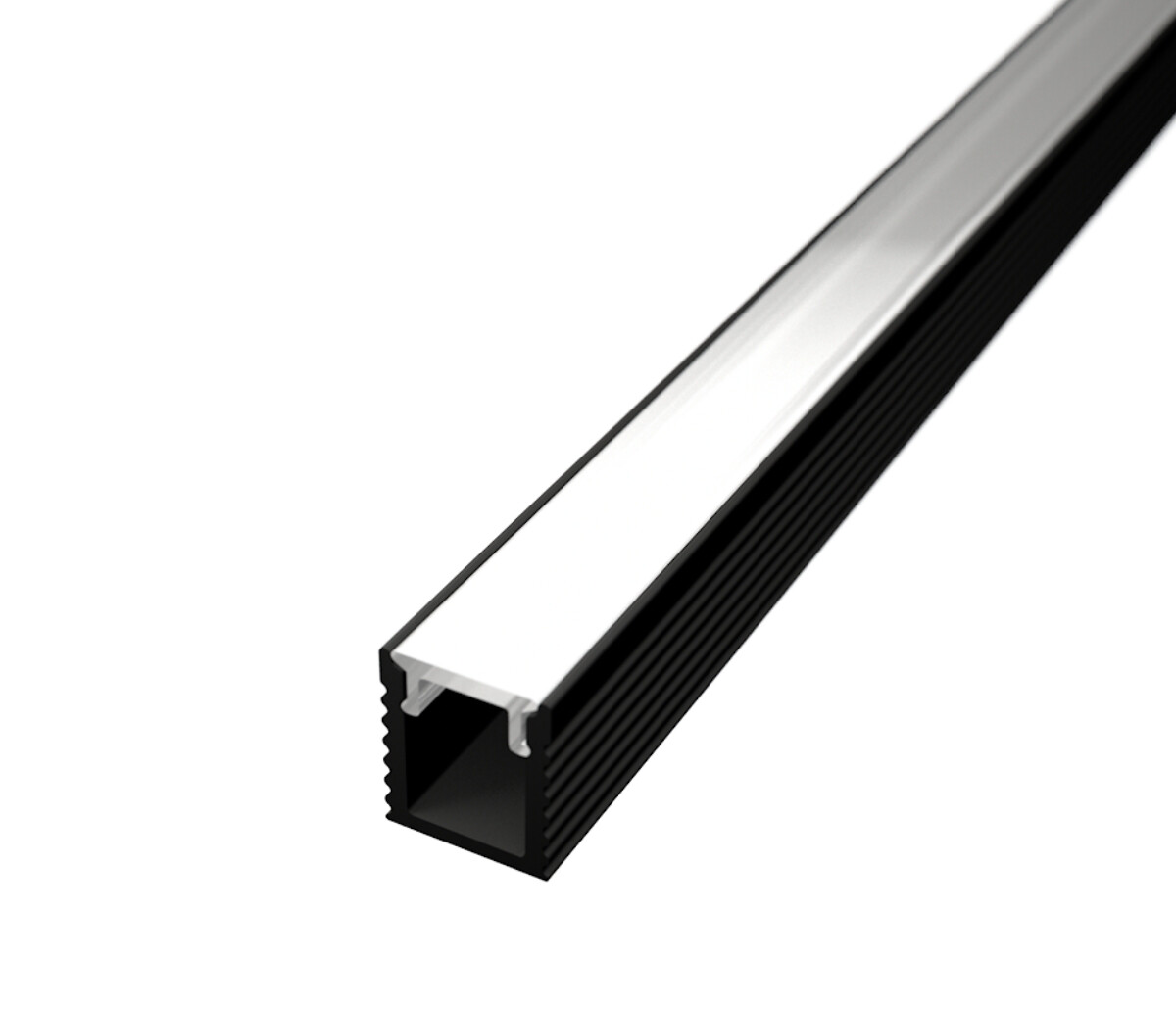 LED Solution Nástěnný profil pro LED pásky SLIM N11 černý Vyberte variantu a délku: Profil bez difuzoru 2m LP601B