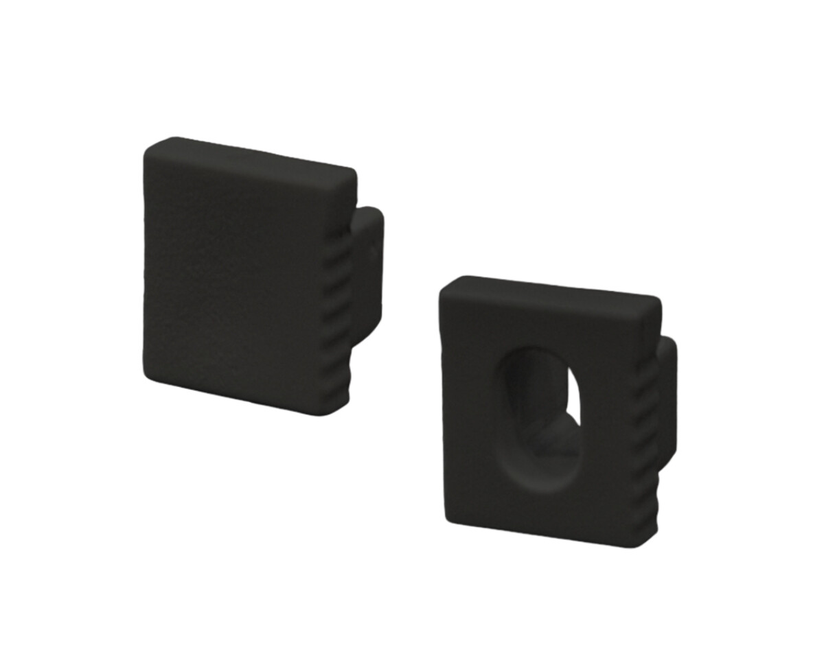 LED Solution Koncovka nástěnného profilu SLIM N11 černá Vyberte variantu: Koncovka plná LP601B-END