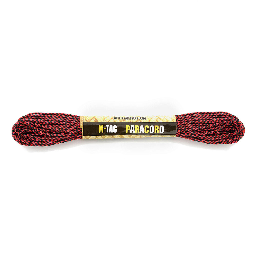 Para lano M-Tac Paracord Minicord 15 m - červené-černé
