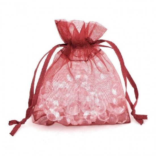 Paper Design Dárkový sáček organza 12 x 17 cm - bordó - 9648