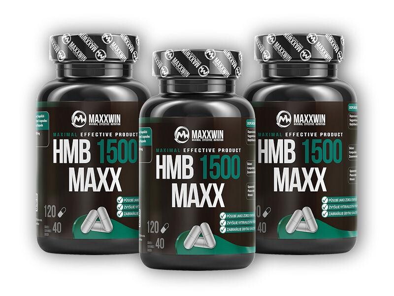 MAXXWIN 3x HMB MAXX 1500 120 kapslí