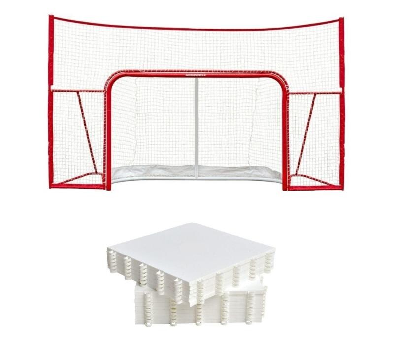 Winnwell 72 ProForm branka s postranní sítí + Hockey Revolution Hockey Tiles puzzle (18 ks)