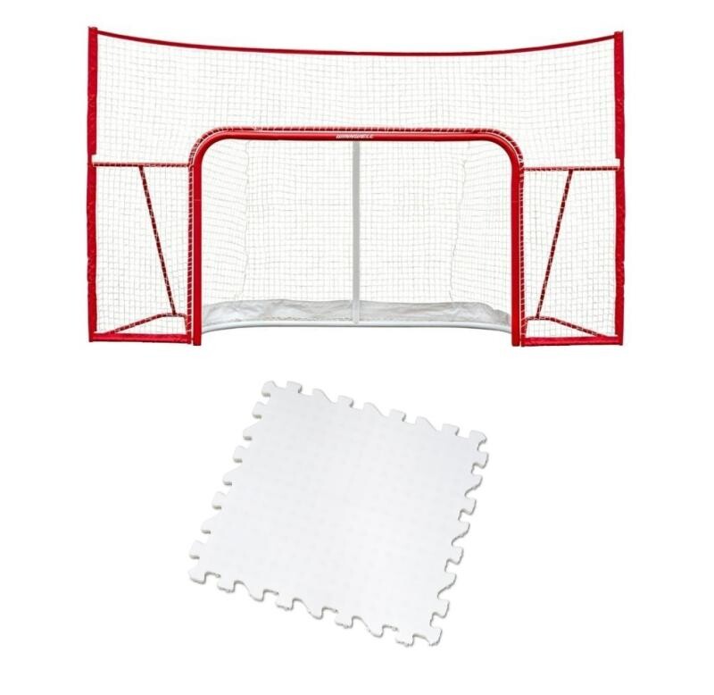Winnwell 72 ProForm hokejová branka s postranní sítí + Winnwell Dryland Tiles (10ks)