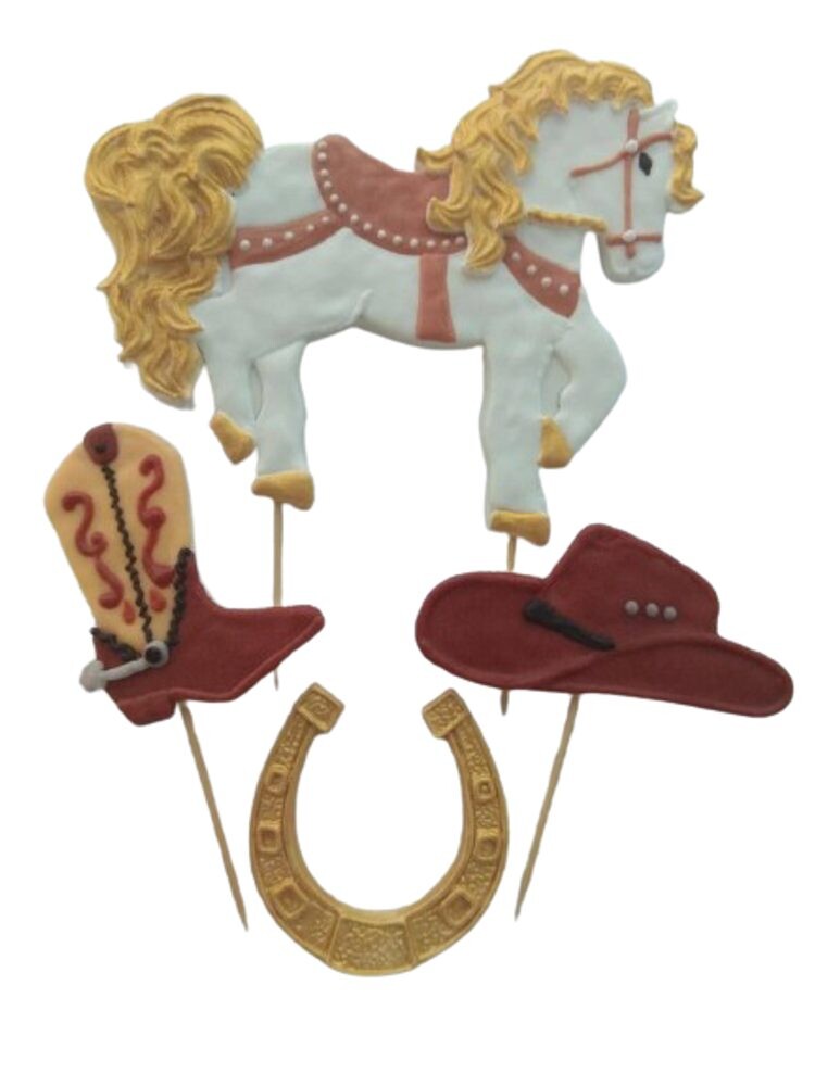 Cukrová dekorace na dort – zápich Koník - K-Decor