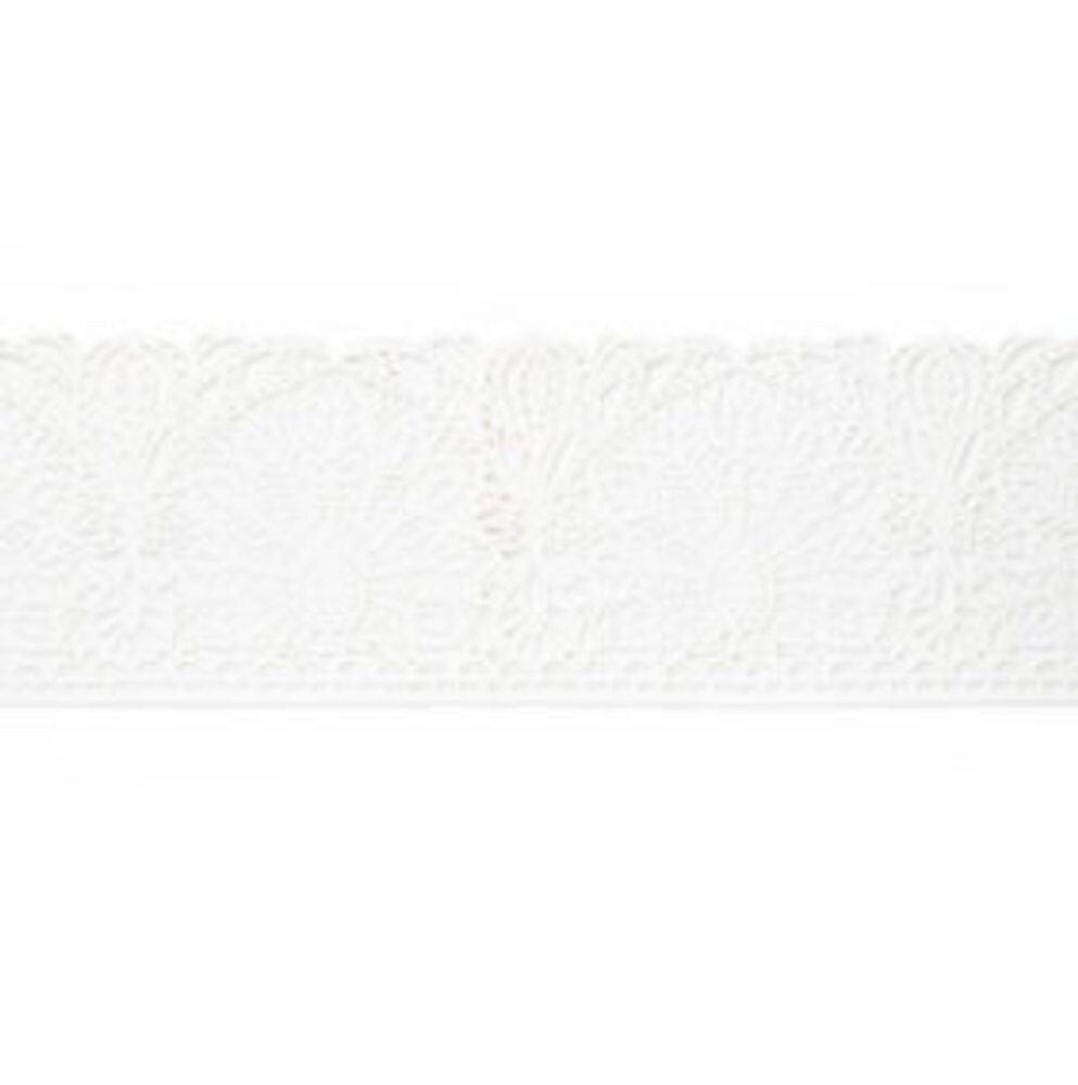 Cukrová krajka bílá - šířka 6 cm - K-Decor